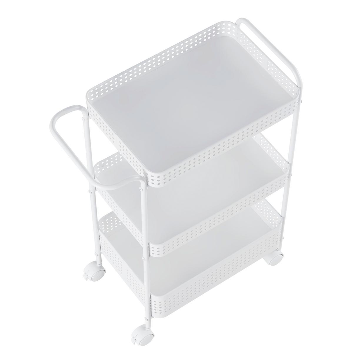 Kolica Za Serviranje Ancona - bijela, Moderno, metal/plastika (52/72/28cm) - Modern Living