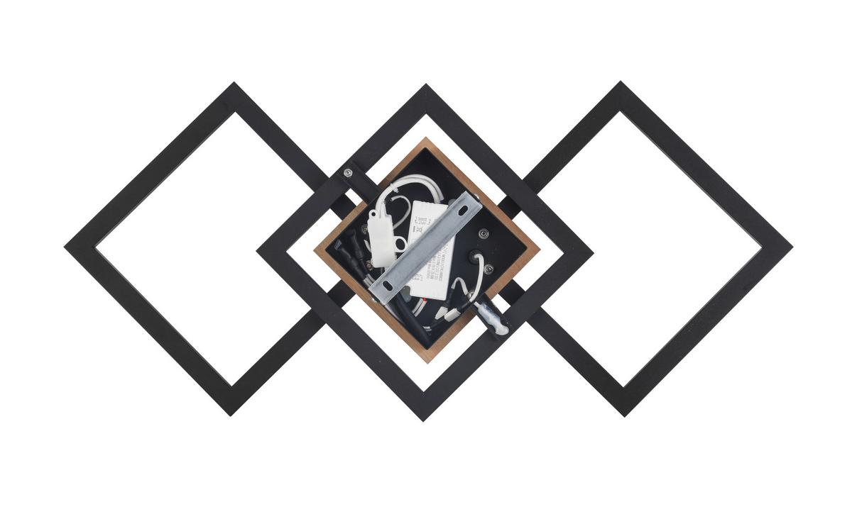 LAMPA SUFITOWA LED RIO *SBN* - kolor naturalny/czarny, Basics, tworzywo sztuczne/metal (63/27,5/5,7cm) - Novel