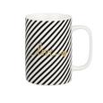 Kaffeebecher Gloria in Weiß/Schwarz - Goldfarben/Schwarz, MODERN, Keramik (7,9/10,8cm) - MÖMAX modern living