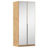 Ormar S Klasičnim Vratima Alabama - siva/tamno siva, Moderno, drvni materijal/metal (91/229/54cm) - Modern Living