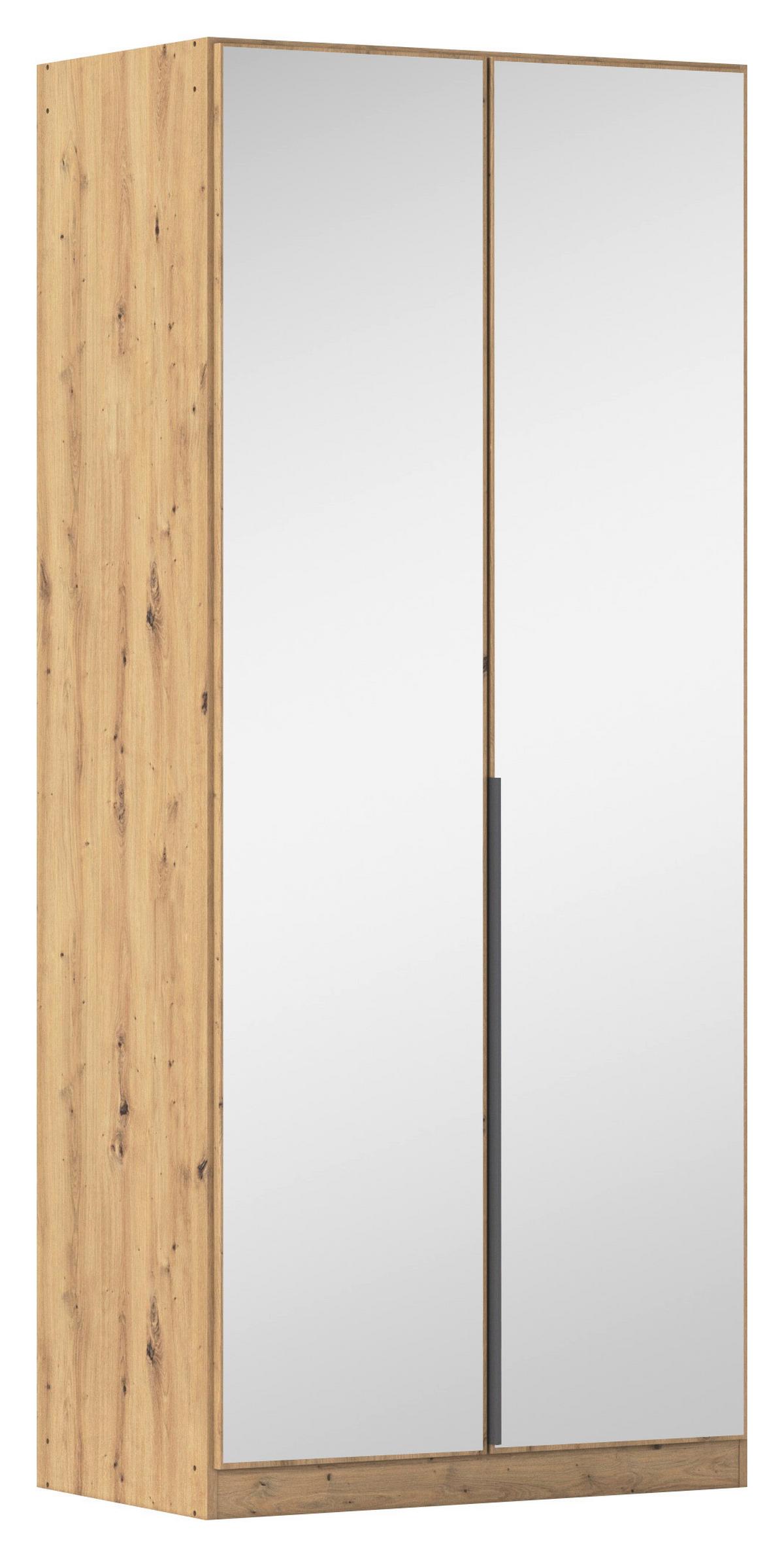 Ormar S Klasičnim Vratima Alabama - siva/tamno siva, Moderno, drvni materijal/metal (91/229/54cm) - Modern Living