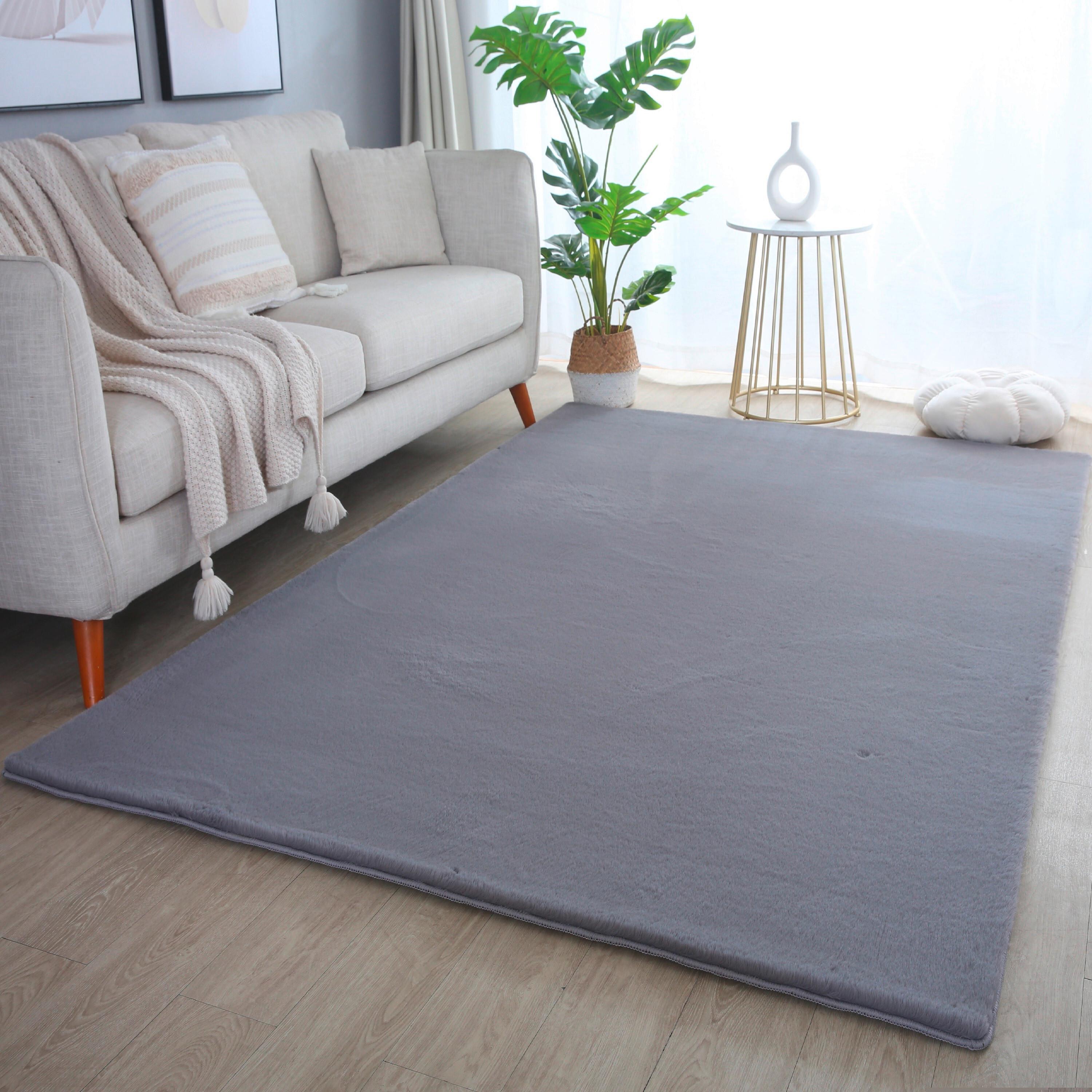 Hochflorteppich Pouffy Grau ca. 80x250cm - Grau, Basics, Textil (80/250cm)