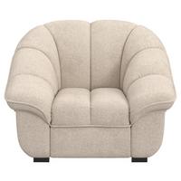 Fotel Mado - bézs, Trend, textil (110/88/104cm)