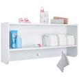 Wandboard in Weiß - KONVENTIONELL, Holzwerkstoff (93/42/21cm) - Premium Living Wandboard in Weiß - KONVENTIONELL, Holzwerkstoff (93/42/21cm) - Premium Living