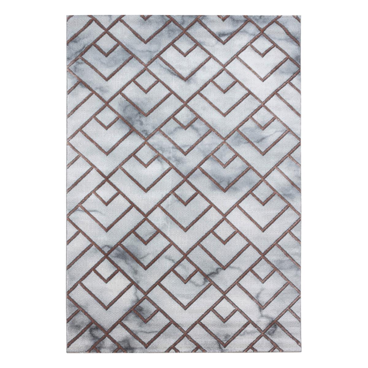 Webteppich Naxos Bronzefarben ca. 140x200cm - Bronzefarben, Design (140/200cm)