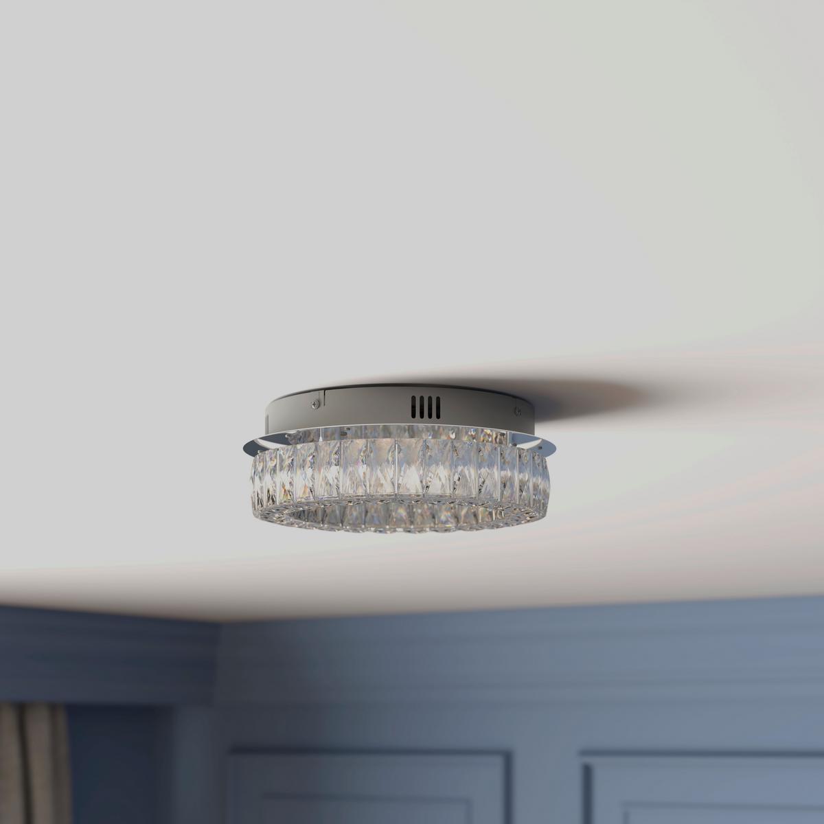 LAMPA SUFITOWA LED ABERDEEN *SBN* - przezroczysty, Konventionell, metal/szkło (40/14cm) - Novel