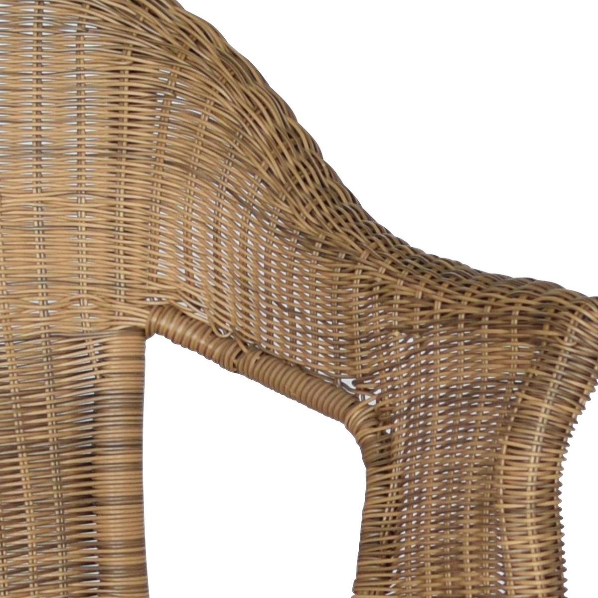 Set Vrtnih Stolov Ravenna - barve grafita/naravne barve, Romantika, kovina/umetna masa (67/87/61cm) - Gardenson