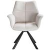 STOL MED ARMSTÖD ANTONIA - beige/svart, Modern, metall/textil (45/88/62cm) - Mömax