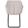 STOL MED ARMSTÖD NOVA - beige/svart, Modern, metall/textil (64/87/60cm) - Mömax