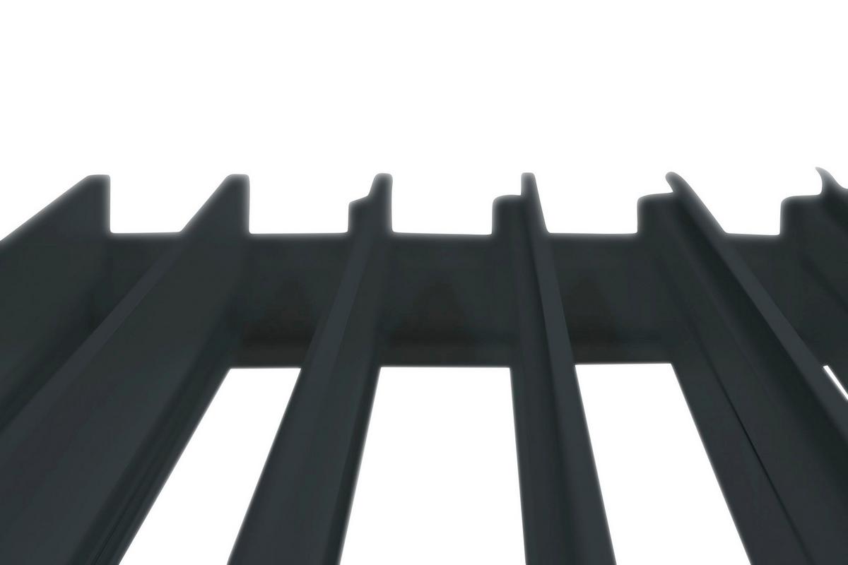 Pergola Deluxe ca. 600x250x300 cm Anthrazit - Anthrazit, MODERN, Metall (600/250/300cm) - Gardenson