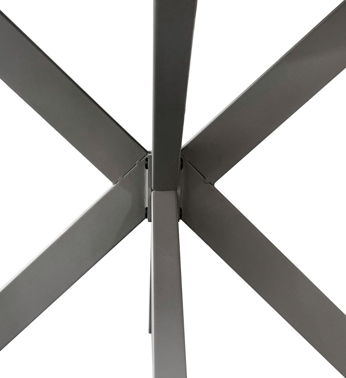 STÓŁ DO JADALNI MONTE - szary, Modern, materiał drewnopochodny/metal (120/120/75cm) - MID.YOU