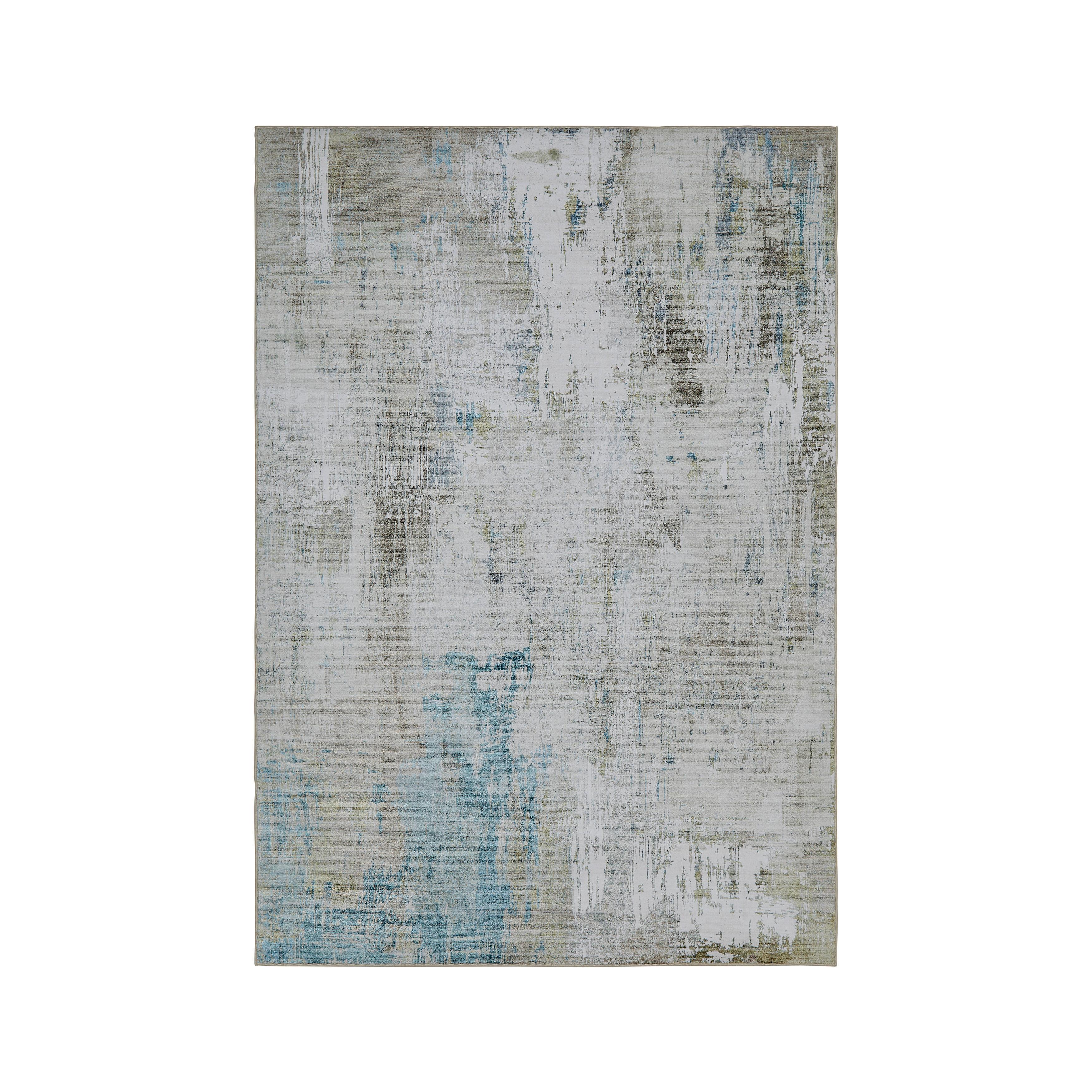 FLATVÄVD MATTA BRUCE 2 - ljusgrön/terrakotta, Modern, plast (130/190cm) - Mömax