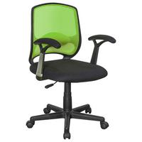 Scaun rotativ PALERMO VERDE - verde/negru, Modern, plastic/textil (60/94/59cm) - Modern Living
