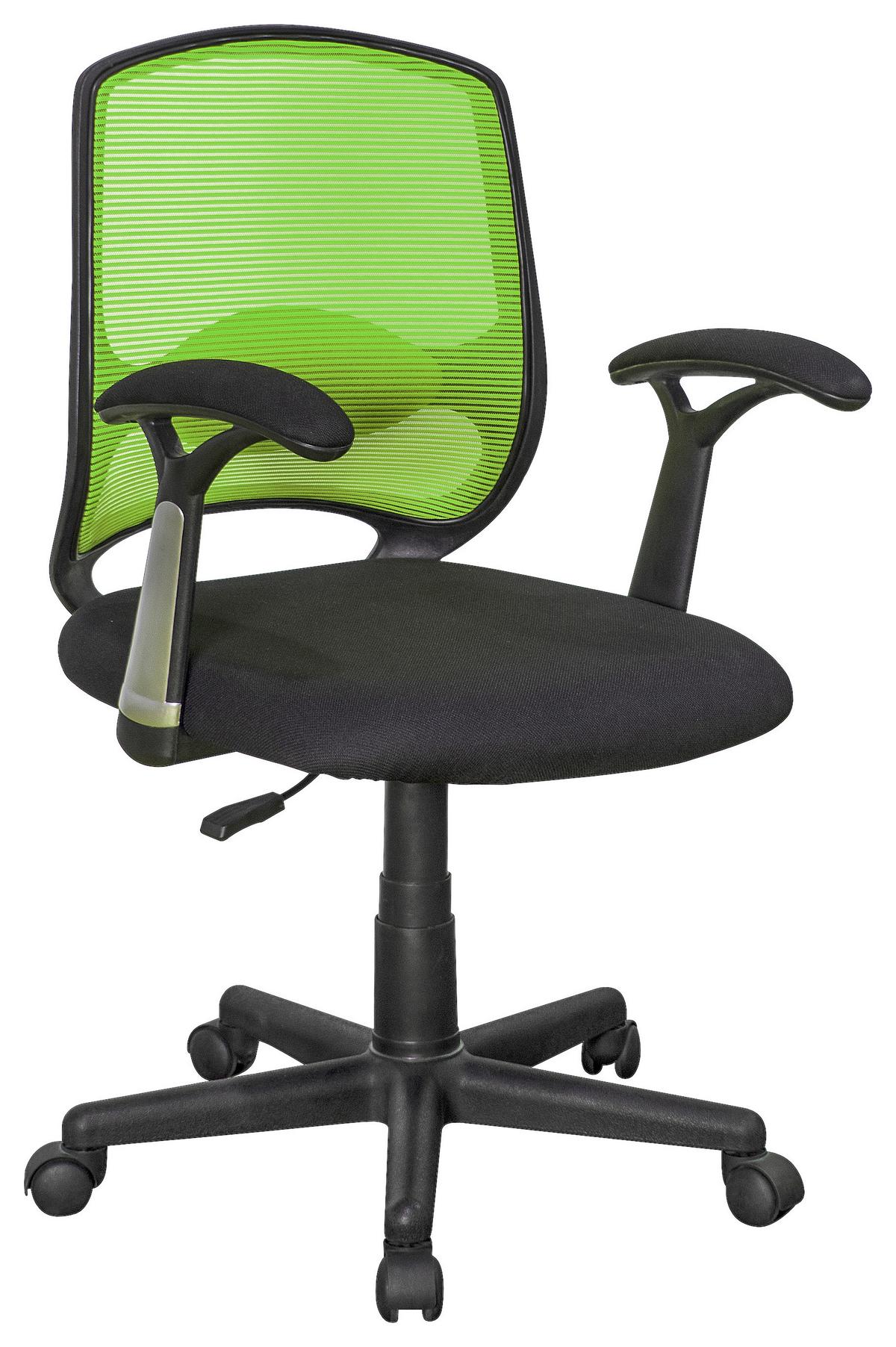 Scaun rotativ PALERMO VERDE - verde/negru, Modern, plastic/textil (60/94/59cm) - Modern Living