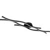 LED-TAKLAMPA RELO - opal/svart, Modern, metall/plast (107,6/18/6cm) - Mömax