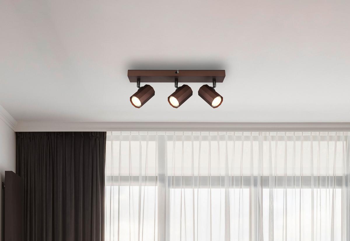 Strahler James Bronzefarben max. 25 Watt - Bronzefarben, Design, Metall (39/6/14,5cm) - Globo