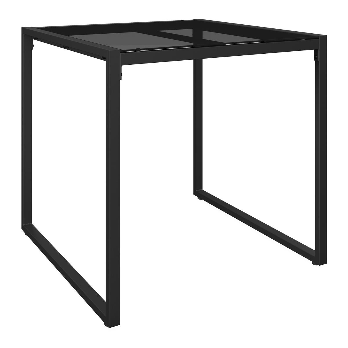 Dining-Loungeset Paulina Hellgr. Metall/Textil +Abdeck. - Hellgrau/Schwarz, Modern, Glas/Kunststoff (181/73/65cm) - Bessagi Garden