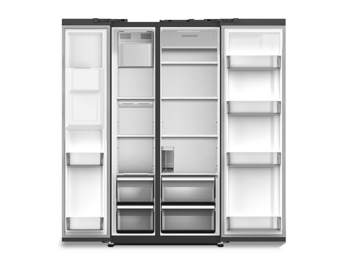 Side-by-Side WSBS556NFiCMEIX - Edelstahlfarben, Basics, Kunststoff (91.1/178/70.6cm) - Wolkenstein