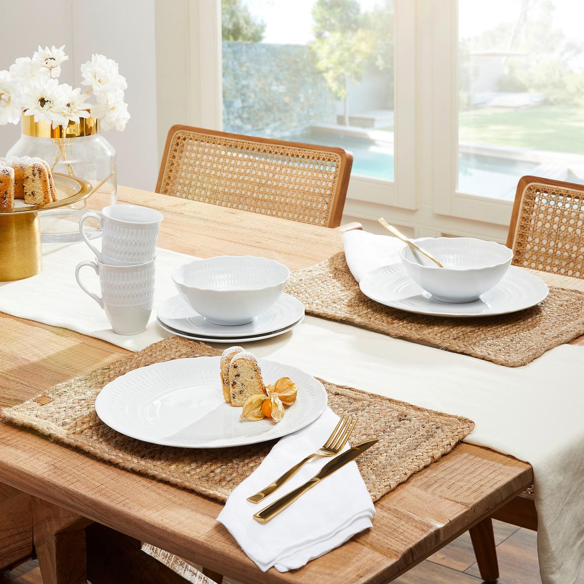 Porcelán Étkészlet Sofia White - fehér, Trend, kerámia - Creatable