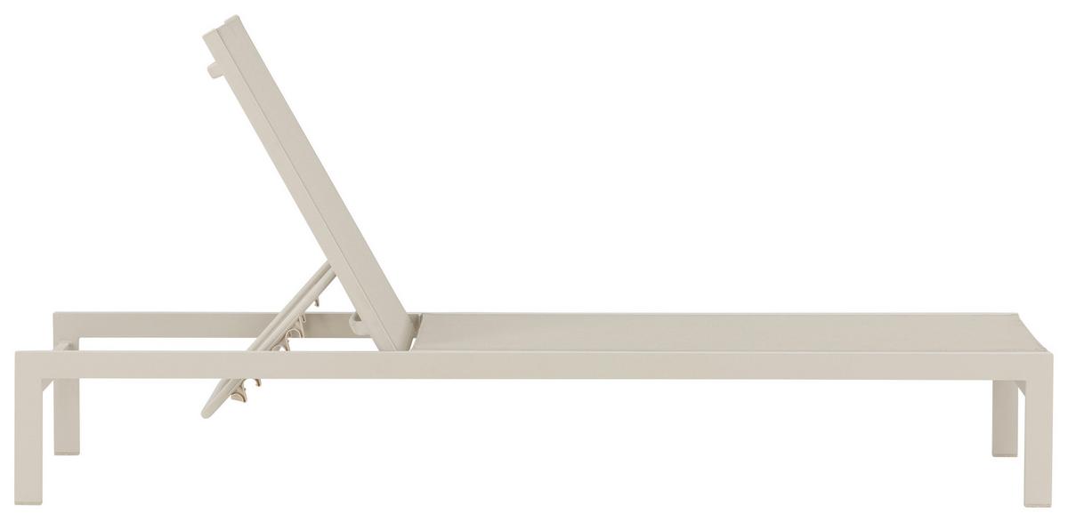 SONNENLIEGE COPACABANA - Beige, KONVENTIONELL, Metall (60/30/195cm) - Gardenson