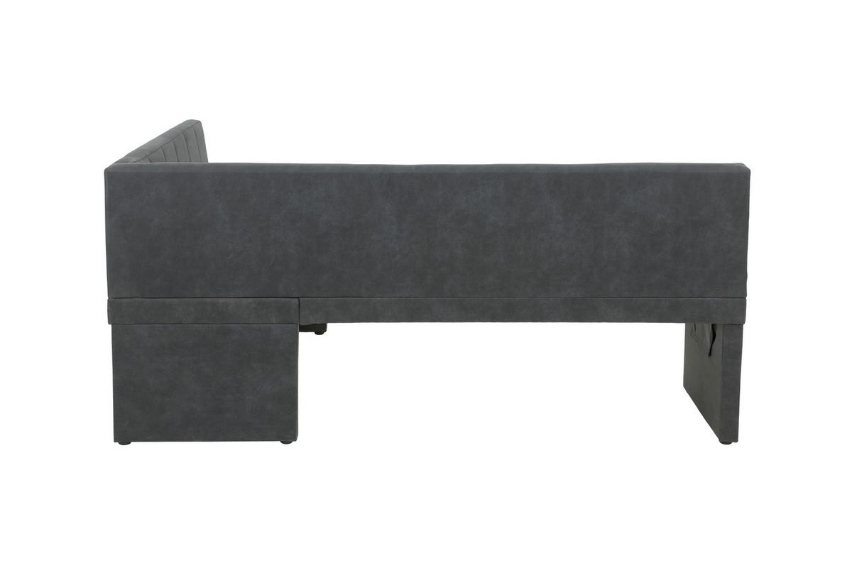 ECKBANK MELANIE LEB - Anthrazit, MODERN, Holz/Textil (200/90cm) - P & B