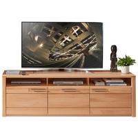 TV-Element Arvid Kernbuche - Chromfarben/Kernbuche, KONVENTIONELL, Holzwerkstoff/Metall (190/58/45cm) - Mömax