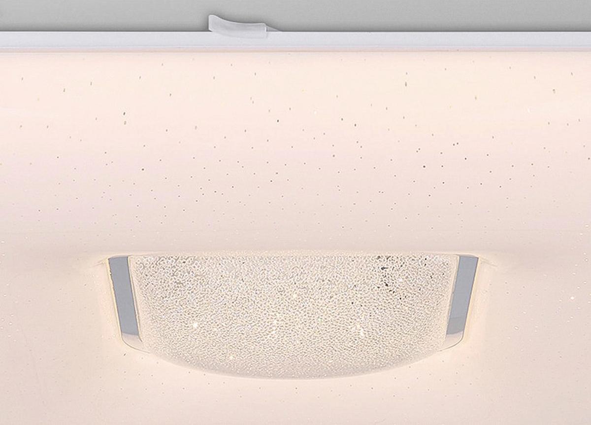 Led Mennyezeti Lámpa 50/50 - opál, Basics, műanyag/fém (50/50/8cm) - Globo