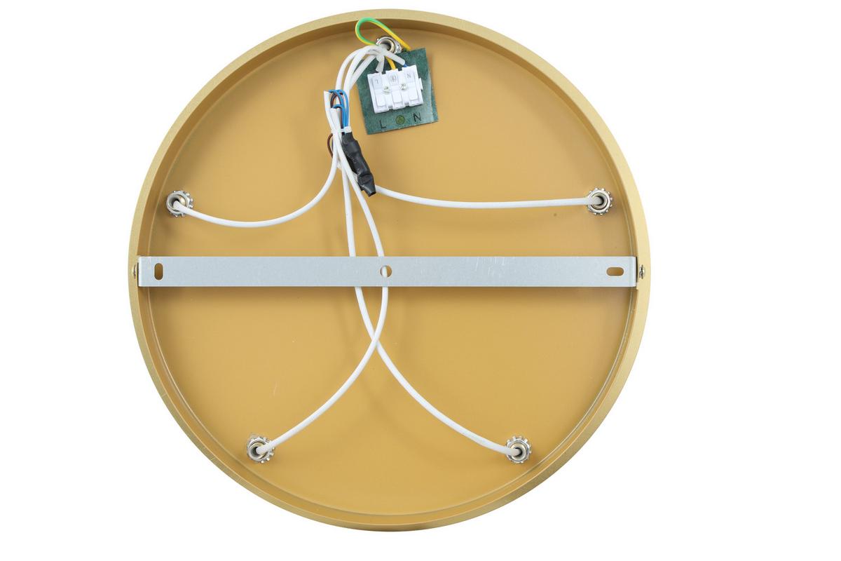 LAMPA WISZĄCA MADLEEN - biały/kolor złoty, Trend, metal/szkło (42/59,5cm) - Novel