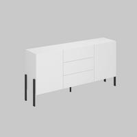 Komód Jukon - fehér, Modern, faalapú anyag (184/90/40cm)