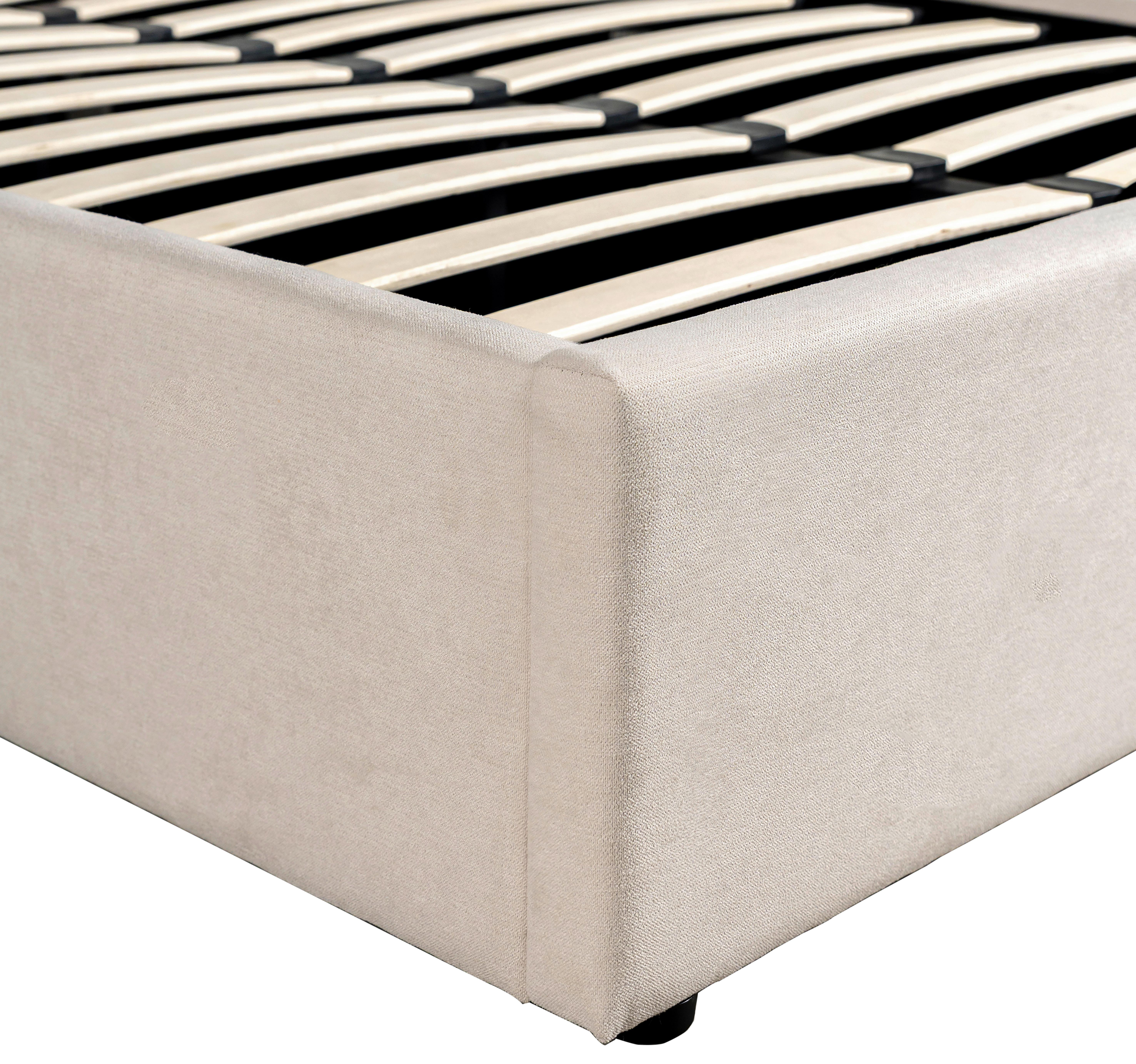 STOPPAD SÄNG SIENNA -EXKLUSIV- -BASED- - beige/svart, Lifestyle, metall/trä (120/200cm) - Based