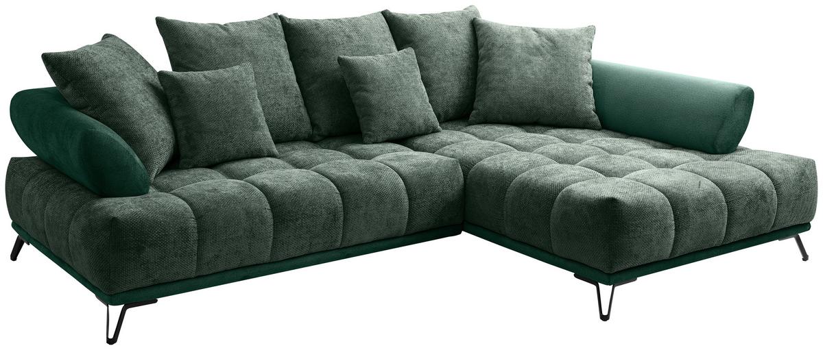 Coltar LARGO N - verde închis, Modern, textil (262/184cm) - Modern Living