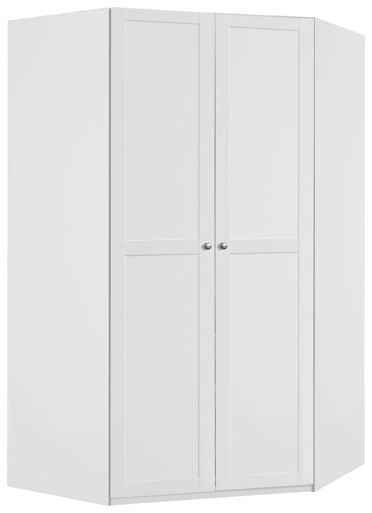 Kutni Ormar New York B - bijela, Konvencionalno, drvni materijal/metal (120/208/120cm) - Modern Living
