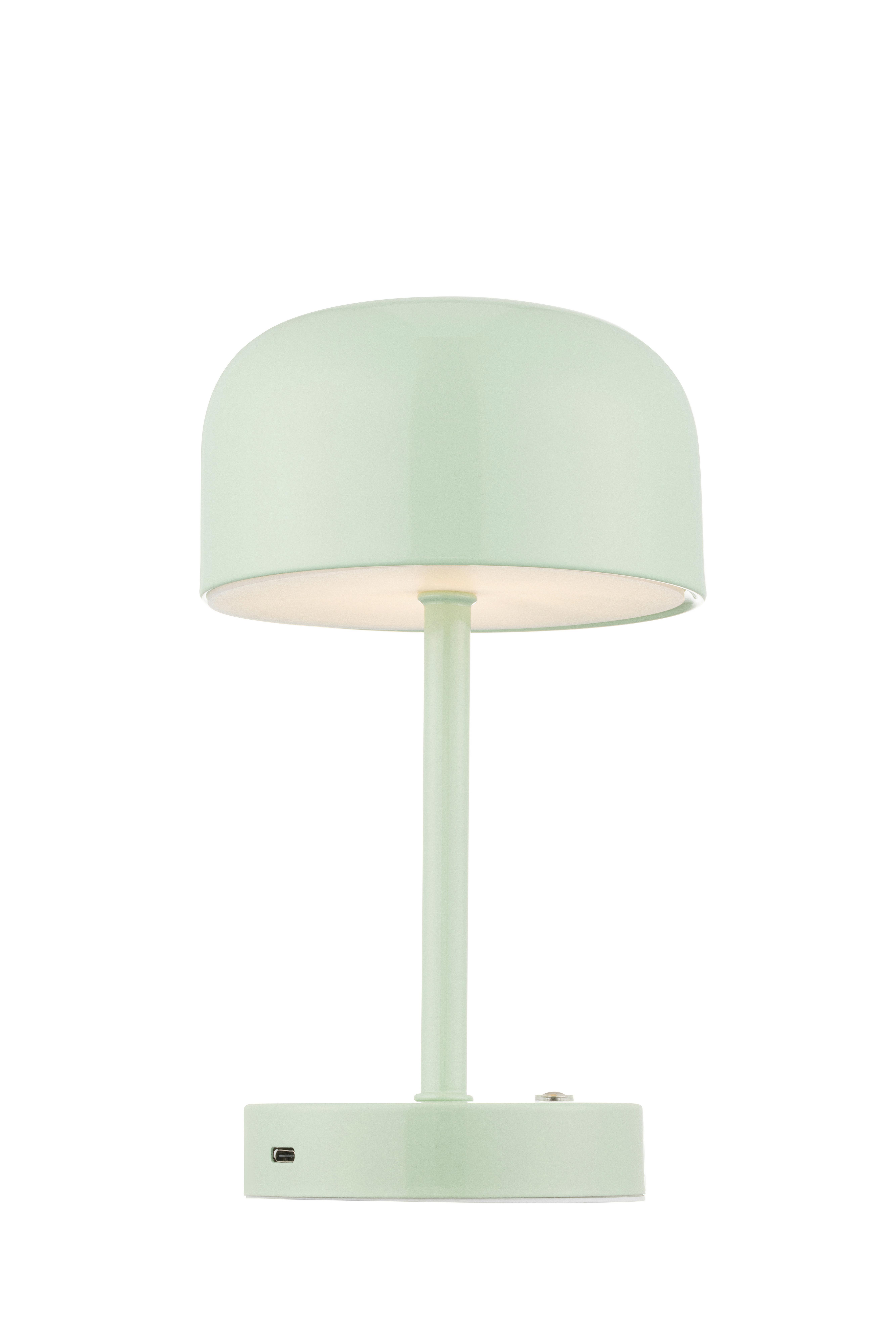 PORTABEL LAMPA SOFTI - ljusgrön/grå, Modern, metall/plast (10/22,5/12,5cm) - Mömax
