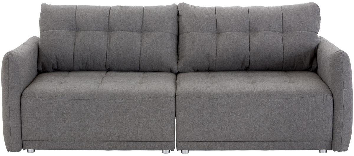 Kanapéágy Modena - sötétszürke/szürke, Natur, textil (223/92/107cm) - Mömax