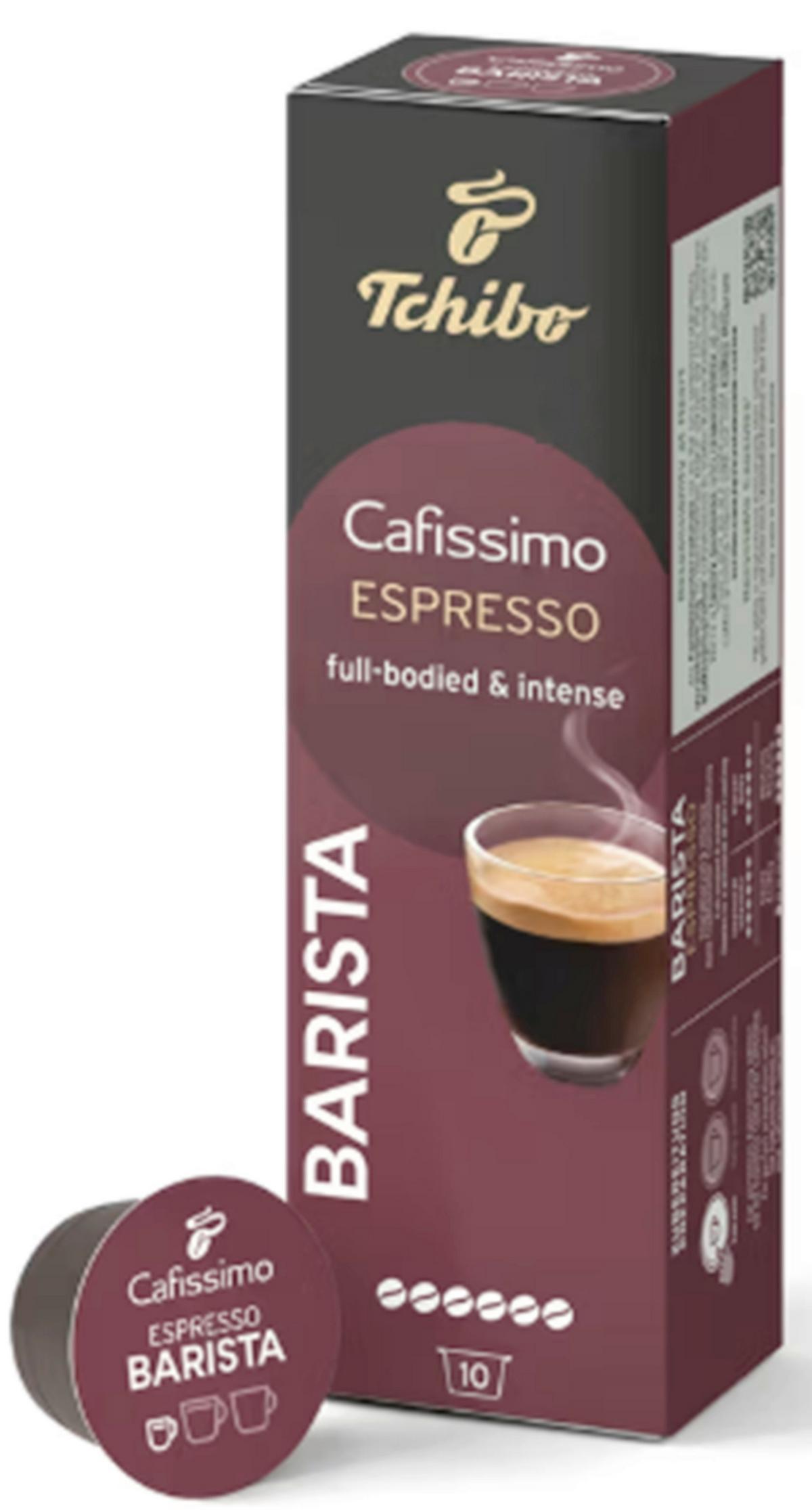 Kávékapszula Tchibo Barista Espresso - szeder, papír (0,075kg)