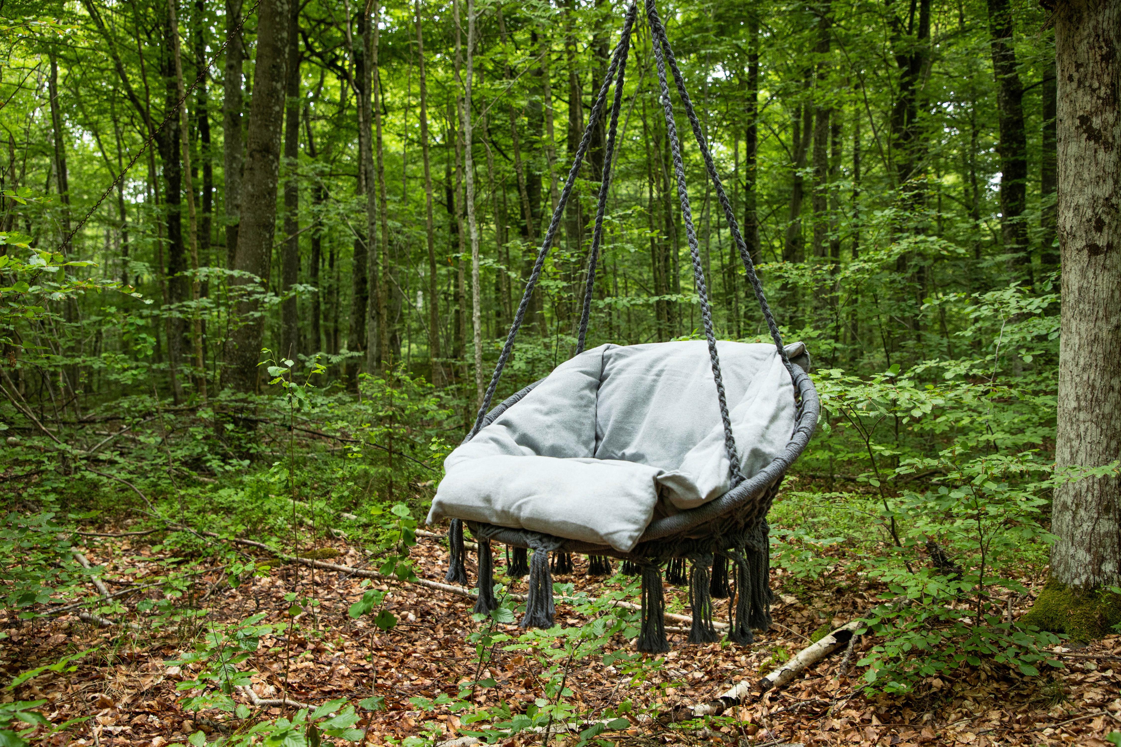 HÄNGESESSEL HAMTIC - Grau, KONVENTIONELL, Textil (80/90/60cm) - Gardenson