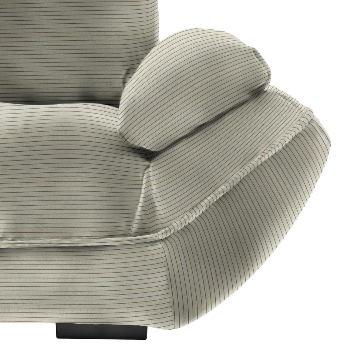 Wohnlandschaft Vivo Creme - Creme/Schwarz, Modern, Kunststoff/Textil (179/63/317cm) - Premium Living