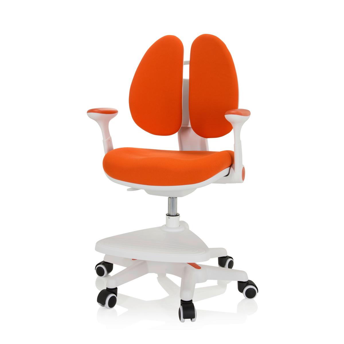 Otroški Vrtljivi Stol Kid Wing, Oranžna - bela/oranžna, Moderno, umetna masa/tekstil (56/88/52cm) - MID.YOU