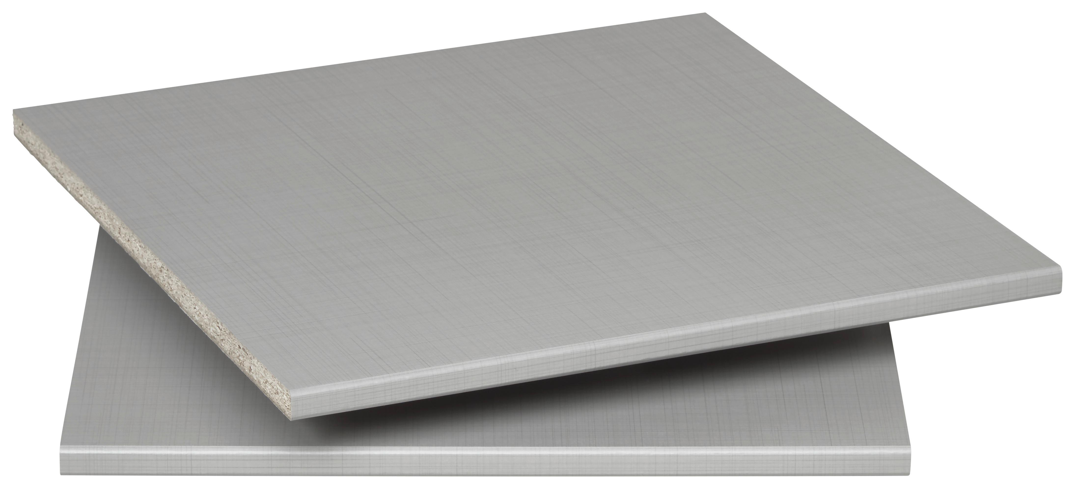 Einlegebodenset Zubehör Grau ca. 50x50cm - Grau, KONVENTIONELL, Holzwerkstoff (50/2,2/50cm) - Premium Living