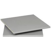 Einlegebodenset Zubehör Grau ca. 50x50cm - Grau, KONVENTIONELL, Holzwerkstoff (50/2,2/50cm) - Premium Living