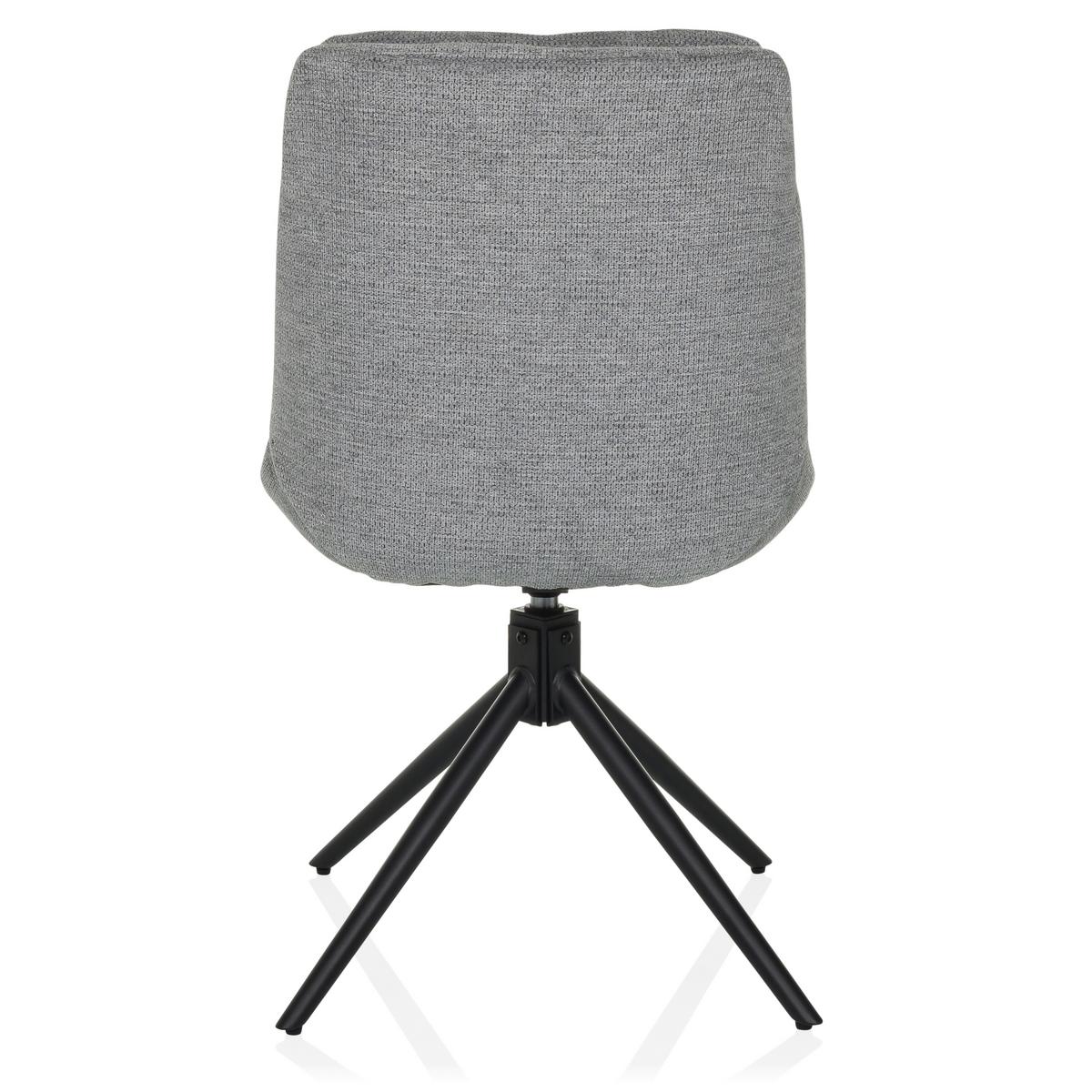 Konferenčni Stol Tarviso I, Siva - siva/črna, Moderno, kovina/tekstil (53/89/58cm) - MID.YOU