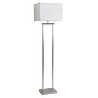 LED-STEHLEUCHTE 40470201X SYDNEY - Weiss/Nickelfarben, Konventionell, Textil/Metall (27/40/150cm) - Globo