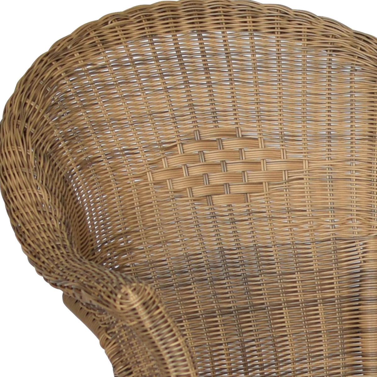 Set Vrtnih Stolov Ravenna - barve grafita/naravne barve, Romantika, kovina/umetna masa (67/87/61cm) - Gardenson