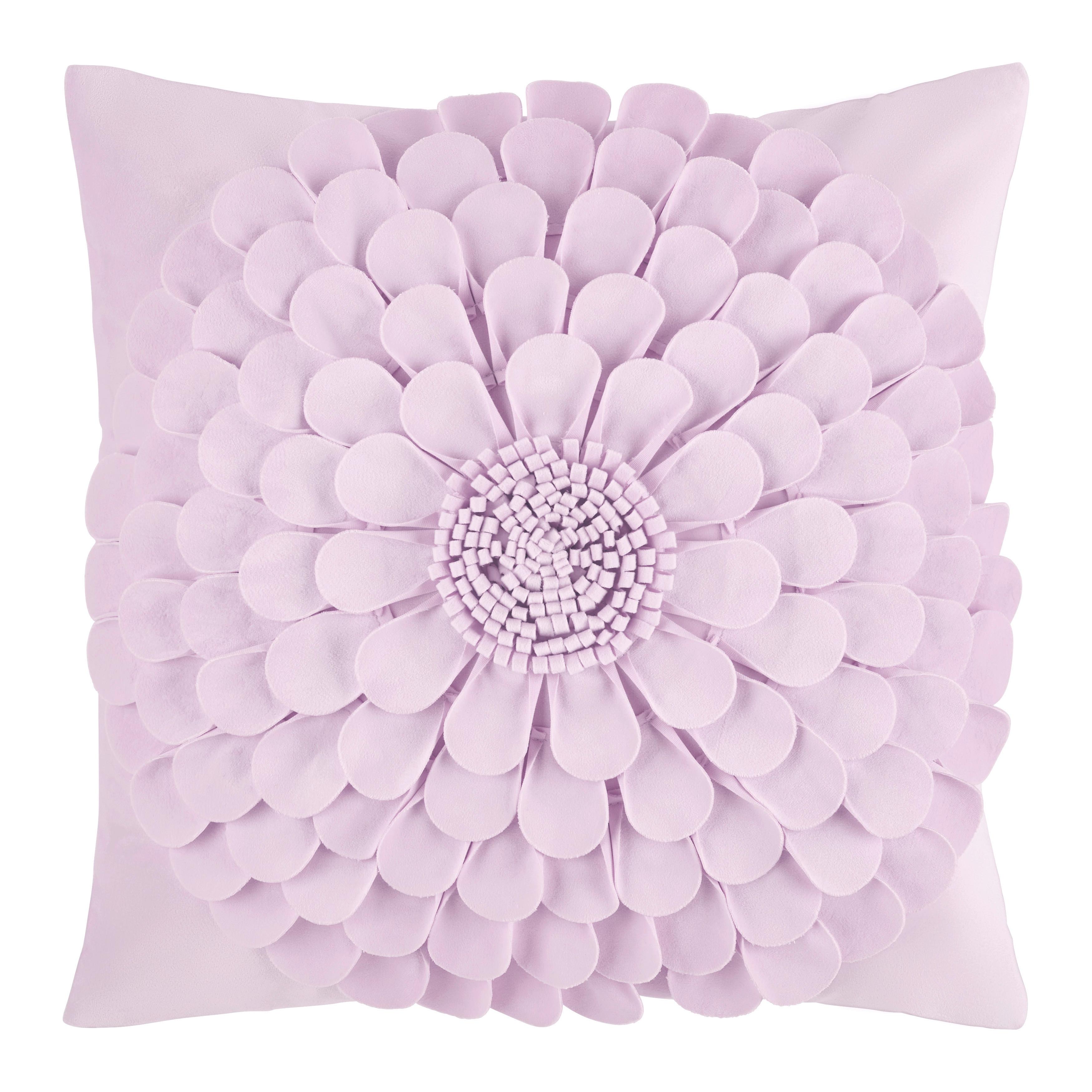 Zierkissen Flora Flieder ca. 45x45cm - Flieder, KONVENTIONELL, Textil (45/45cm) - Mömax