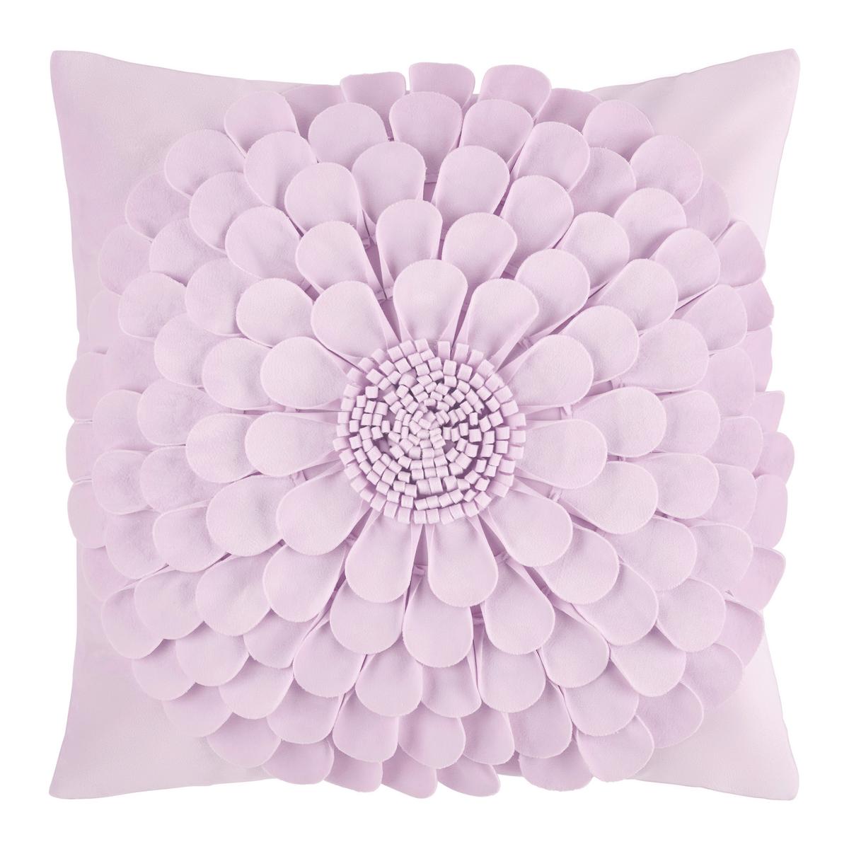 Zierkissen Flora Flieder ca. 45x45cm - Flieder, KONVENTIONELL, Textil (45/45cm) - Mömax