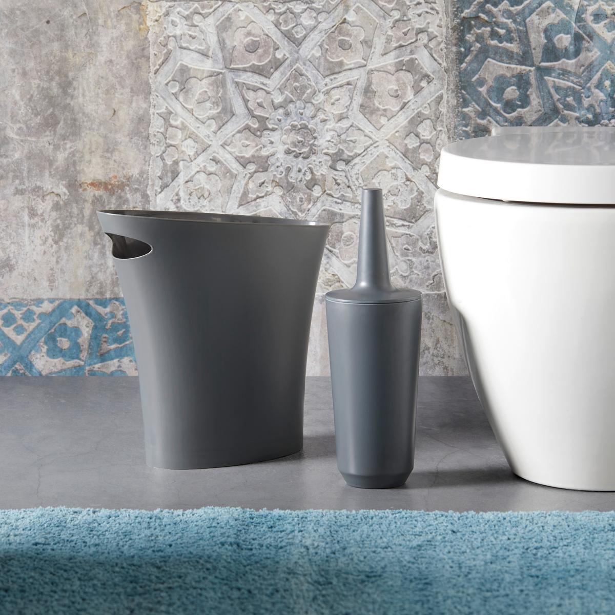 WC-Bürste Lilo aus Kunststoff in Grau - Grau, MODERN, Kunststoff (11,43/36,20cm) - Modern Living