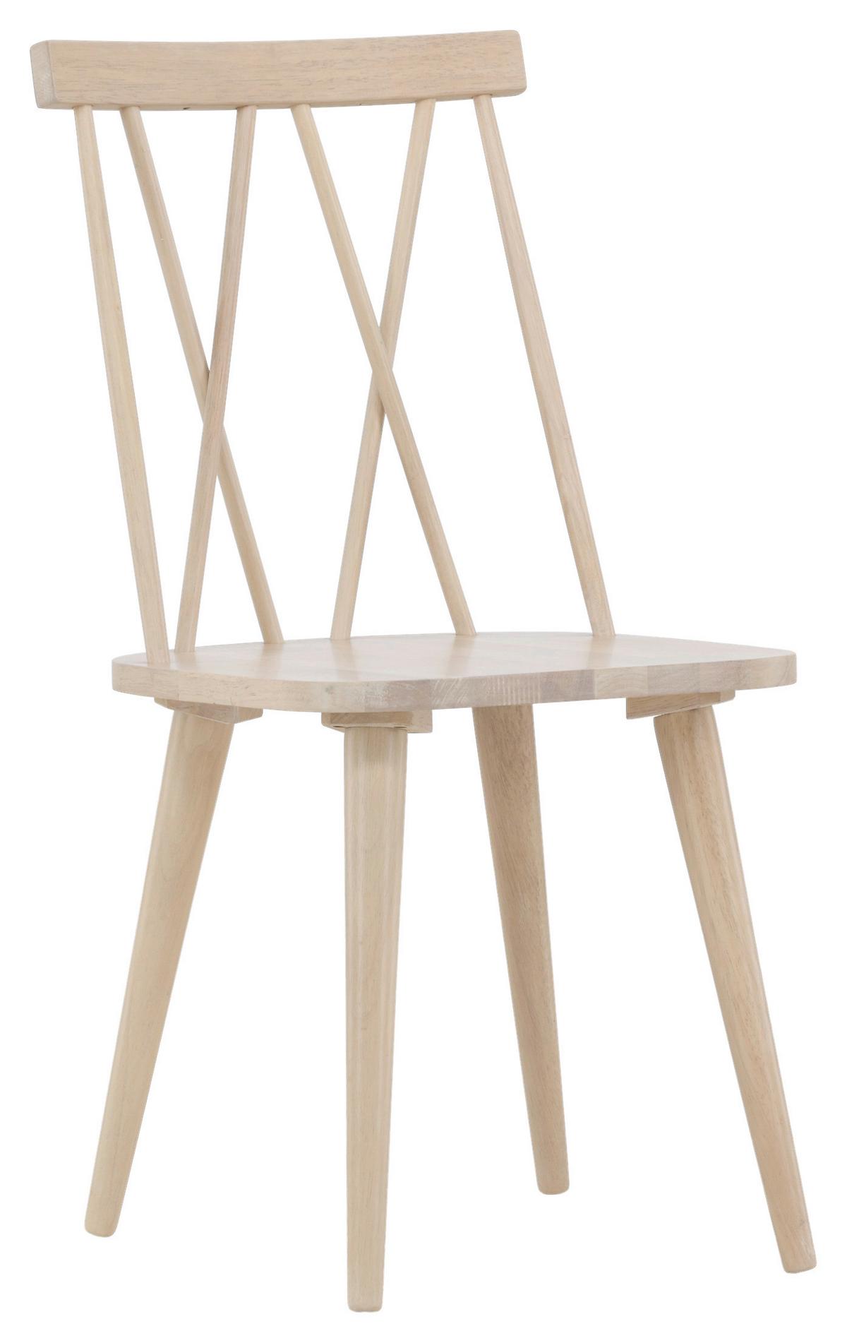 STUHL-SET MARIETTE - Weiß, Design, Holz (43/88/50cm) - Livetastic