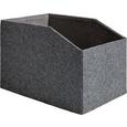 Box Nadine in Grau ca. 36x23,5x23 cm - Dunkelgrau, Textil (36/23,5/23cm) - Bessagi Home Box Nadine in Grau ca. 36x23,5x23 cm - Dunkelgrau, Textil (36/23,5/23cm) - Bessagi Home