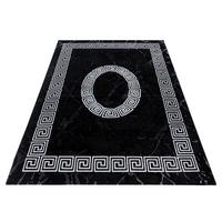 Webteppich Plus Schwarz/Weiß ca. 160x230cm - Schwarz/Weiß, Design, Textil (160/230cm) - Novel