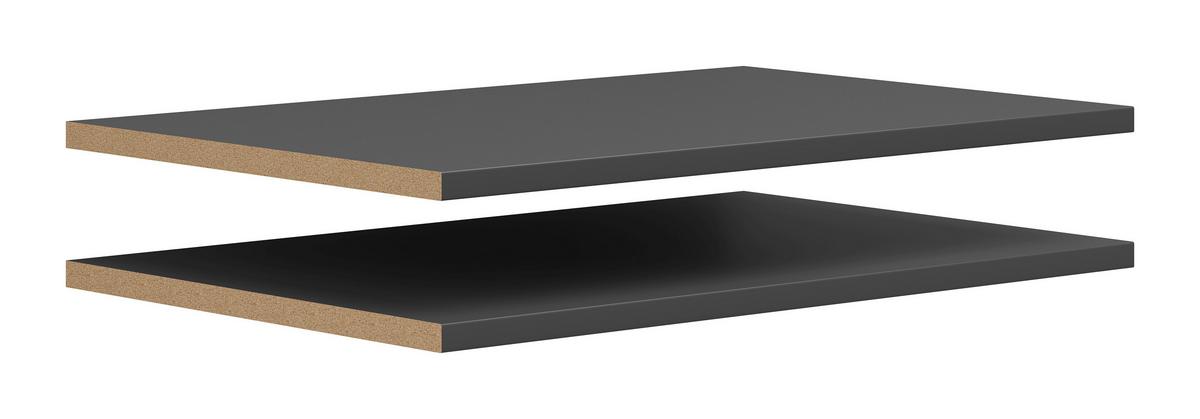 Einlegeboden Multistauraum Graphitfarben - Graphitfarben, Modern, Holzwerkstoff (76,9/2,2/48cm)